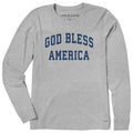Women's God Bless America Arch Long Sleeve Crusher Tee product image 1