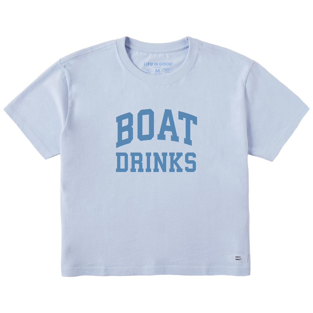 Women's Boat Drinks Arch Short Sleeve Crusher Boxy Tee product image 1