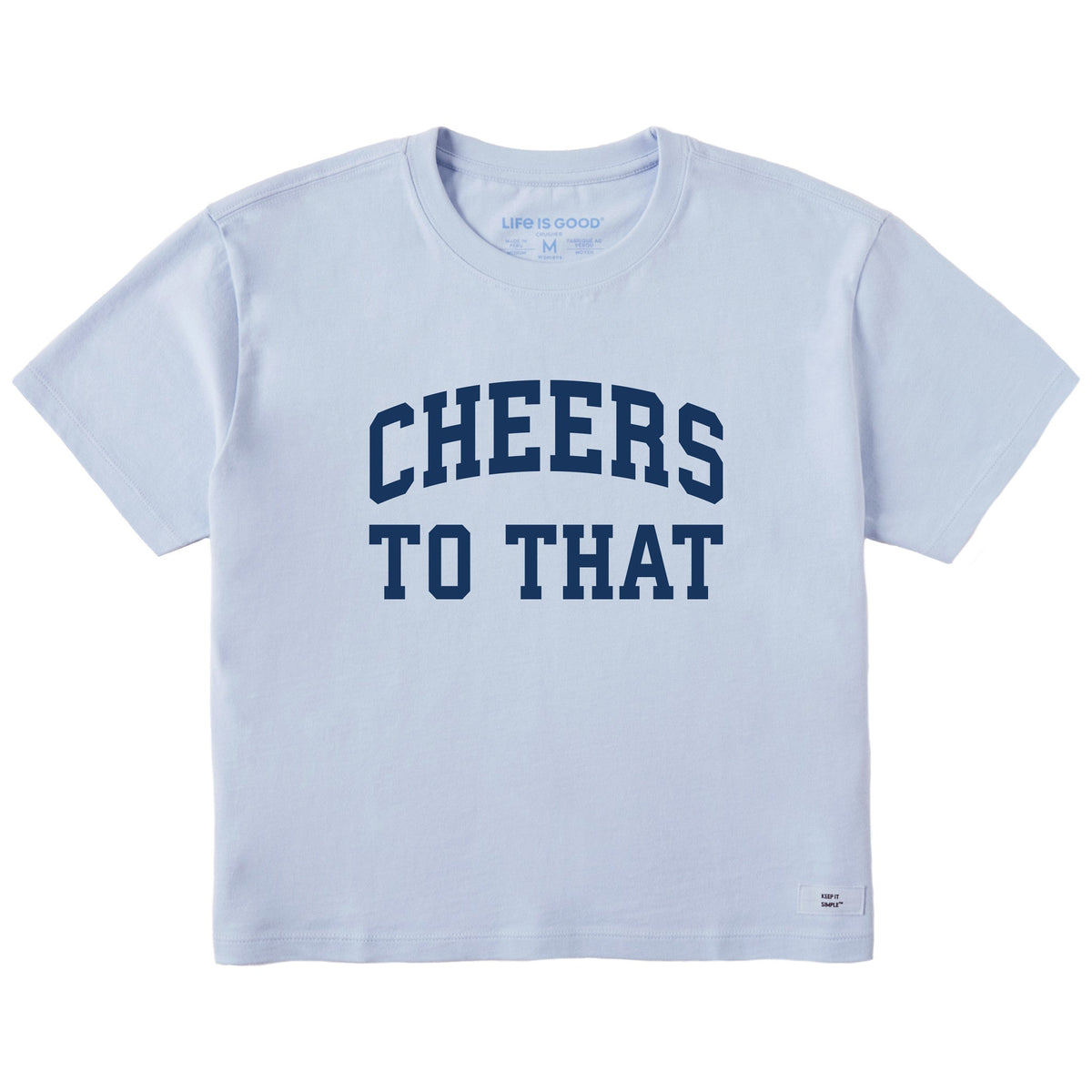 Women's Cheers to That Arch Short Sleeve Crusher Boxy Tee product image 1