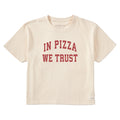 Women's In Pizza We Trust Arch Short Sleeve Crusher Boxy Tee product image 1