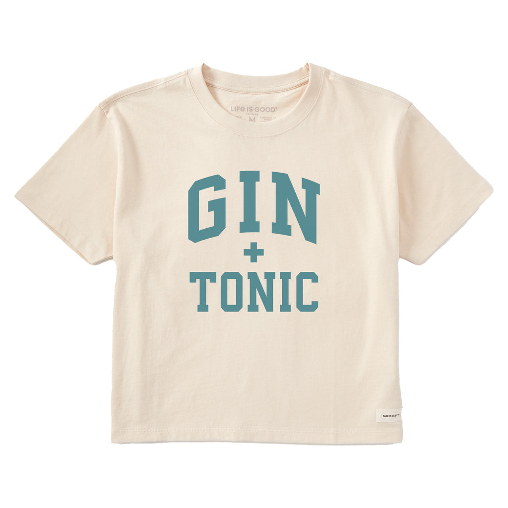 Women's Gin + Tonic Arch Short Sleeve Crusher Boxy Tee product image 1