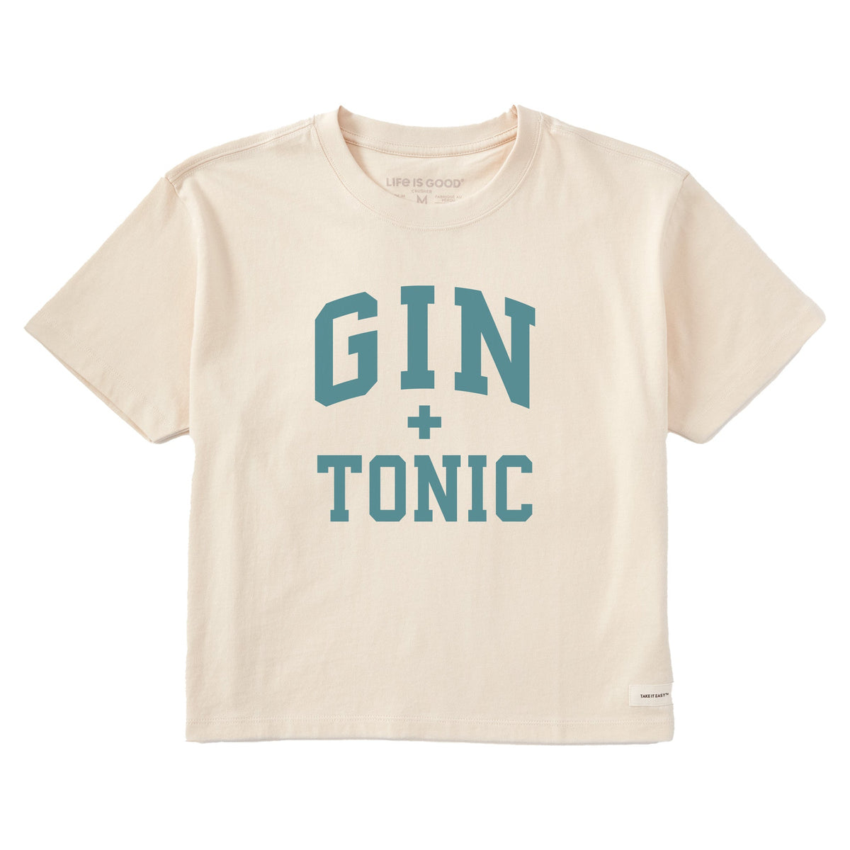 Women's Gin + Tonic Arch Short Sleeve Crusher Boxy Tee product image 1