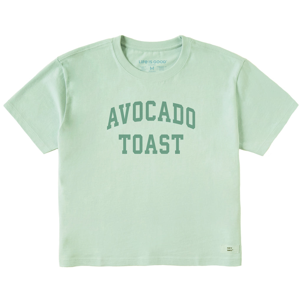 Women's Avocado Toast Arch Short Sleeve Crusher Boxy Tee product image 1