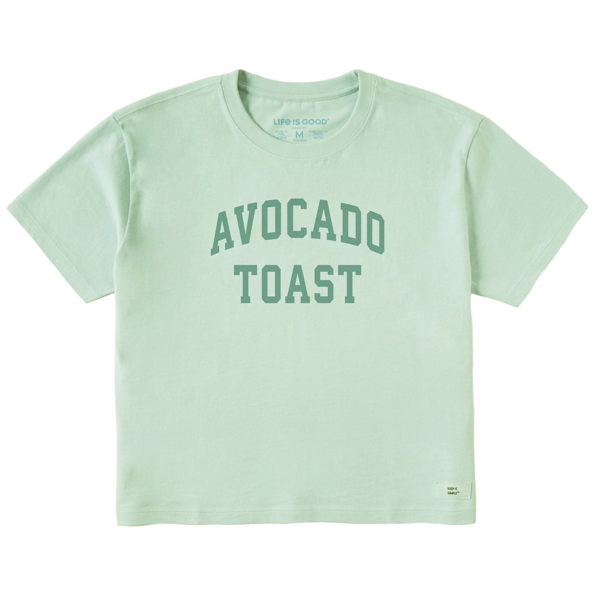 Women's Avocado Toast Arch Short Sleeve Crusher Boxy Tee product image 1