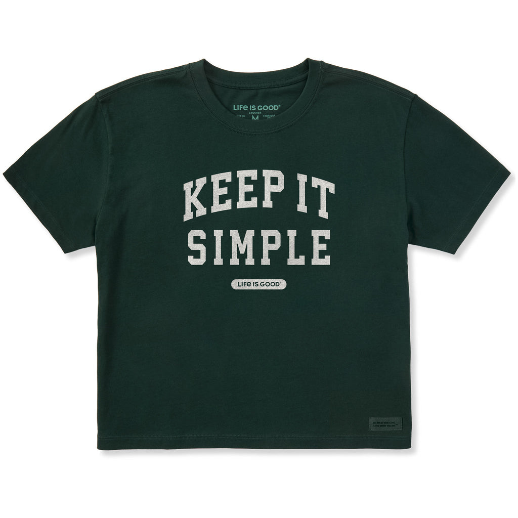 Women's Keep it Simple Arch Short Sleeve Crusher Boxy Tee product image 1