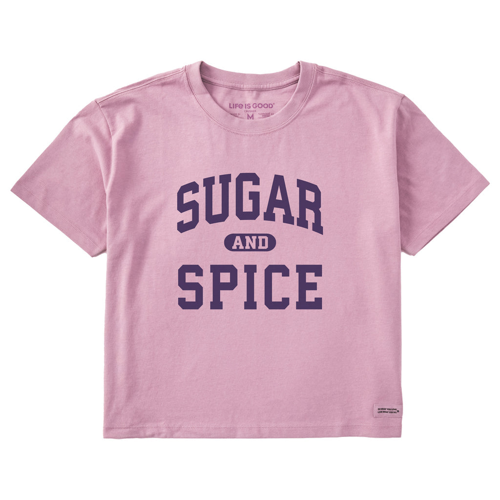 Women's Sugar and Spice Arch Short Sleeve Crusher Boxy Tee product image 1