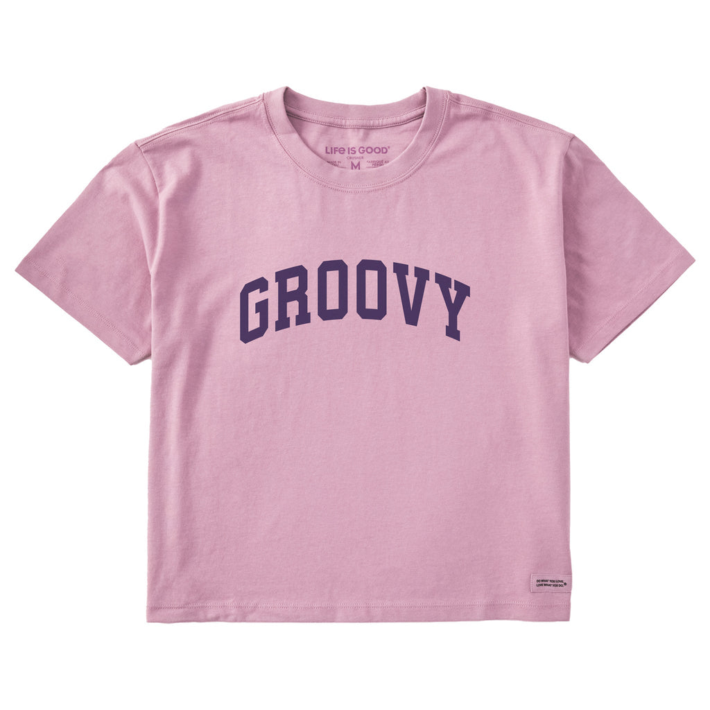Women's Groovy Arch Short Sleeve Crusher Boxy Tee product image 1