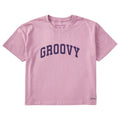 Women's Groovy Arch Short Sleeve Crusher Boxy Tee product image 1
