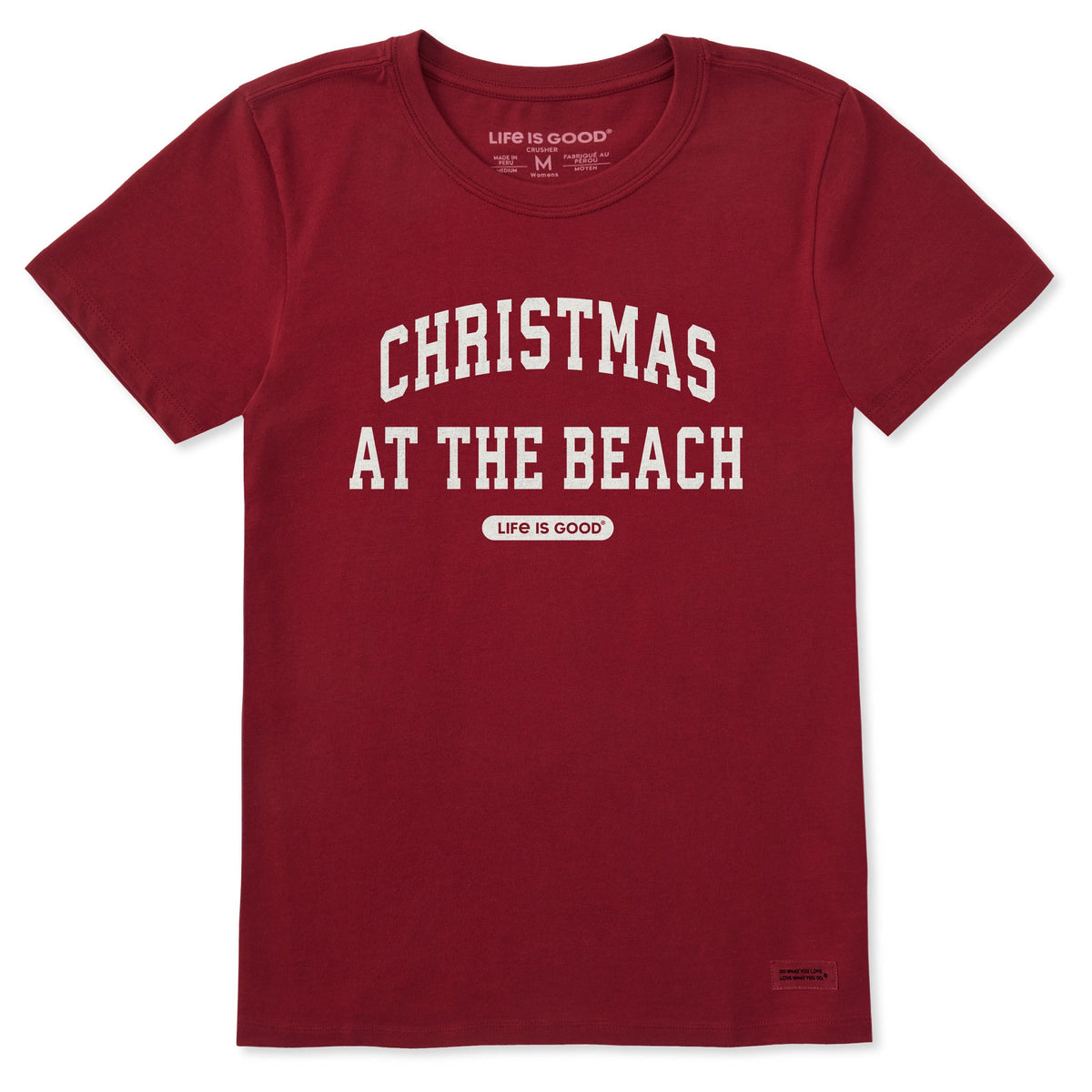 Women's Christmas at the Beach Arch Short Sleeve Crusher Tee product image 1
