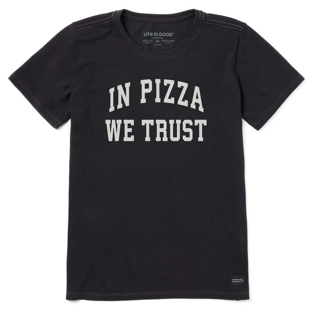 Women's In Pizza We Trust Arch Short Sleeve Crusher Tee product image 1