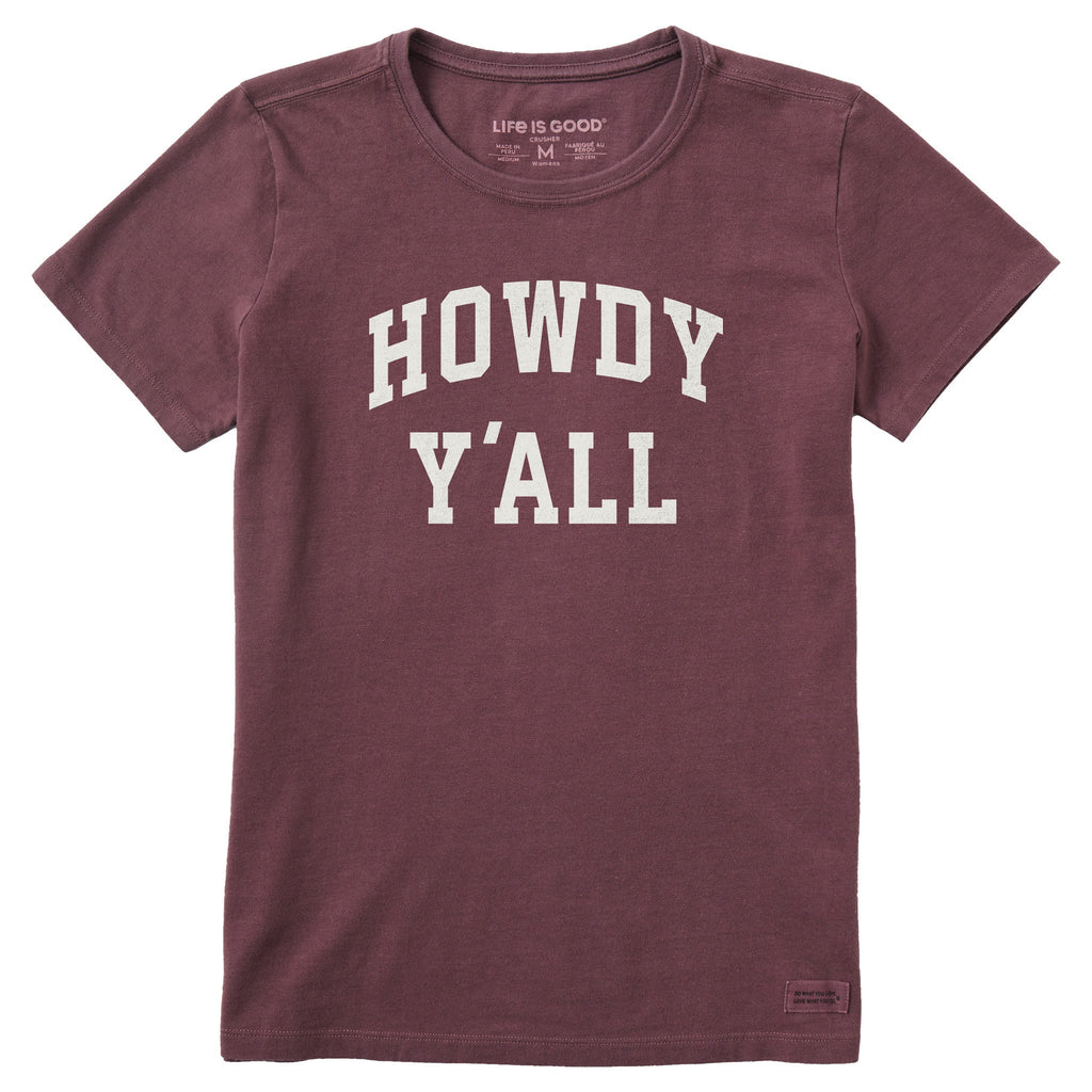 Women's Howdy Y'all Arch Short Sleeve Crusher Tee product image 1