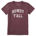 Women's Howdy Y'all Arch Short Sleeve Crusher Tee product image 1
