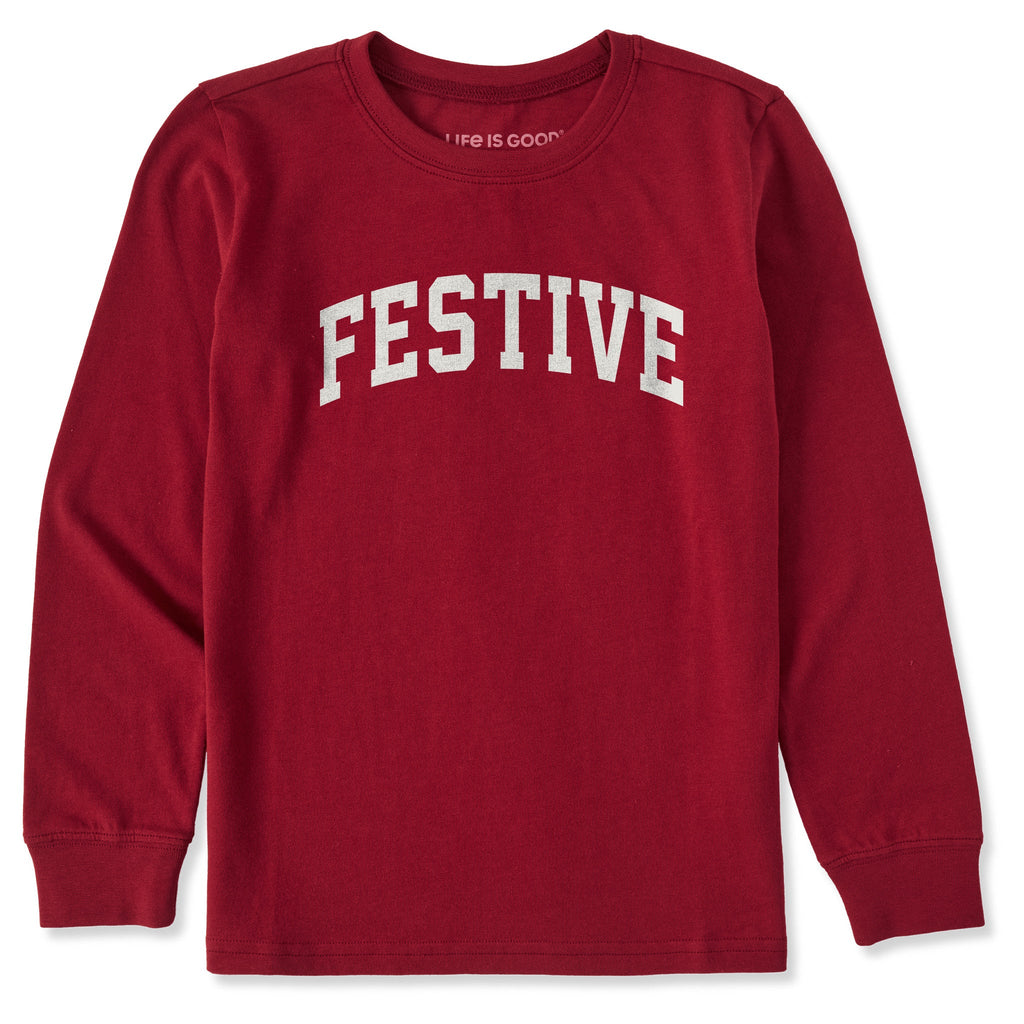Kids Festive Arch Long Sleeve Crusher Tee product image 1