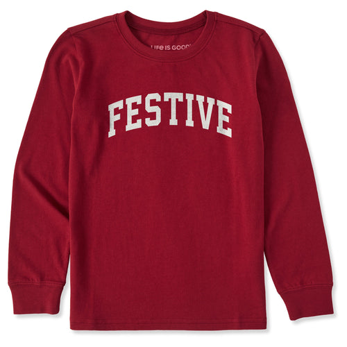 Kids Festive Arch Long Sleeve Crusher Tee product image 1