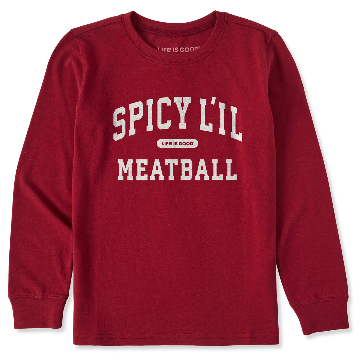 Kids Spicy L'il Meatball Arch Long Sleeve Crusher Tee product image 1