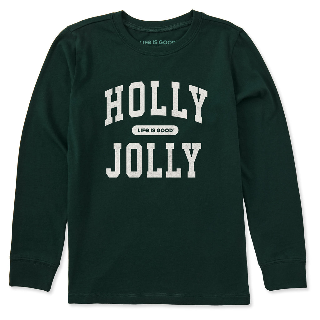 Kids Holly Jolly Arch Long Sleeve Crusher Tee product image 1