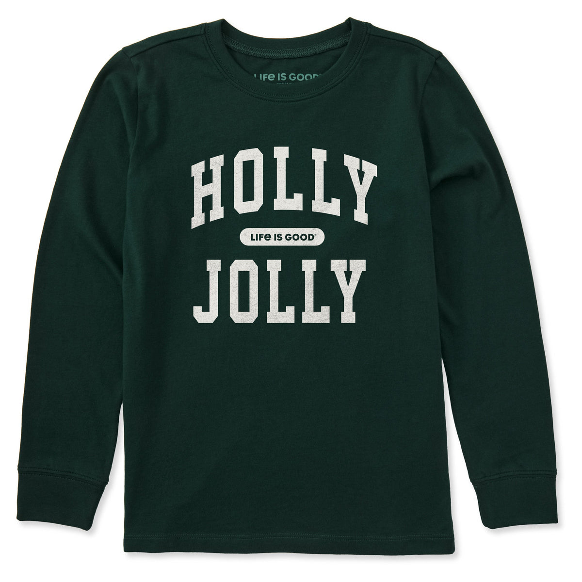 Kids Holly Jolly Arch Long Sleeve Crusher Tee product image 1