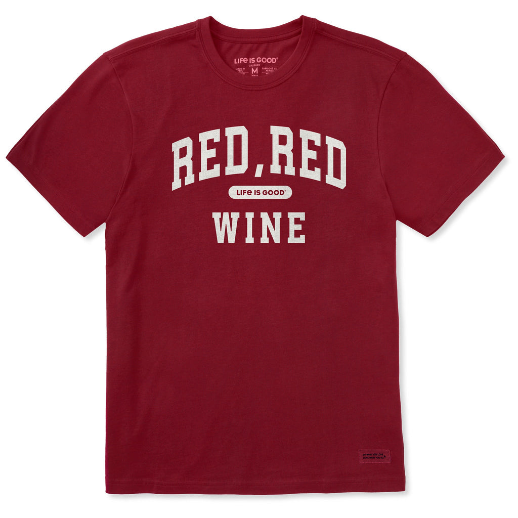 Men's Red Wine Arch Short Sleeve Crusher Tee product image 1