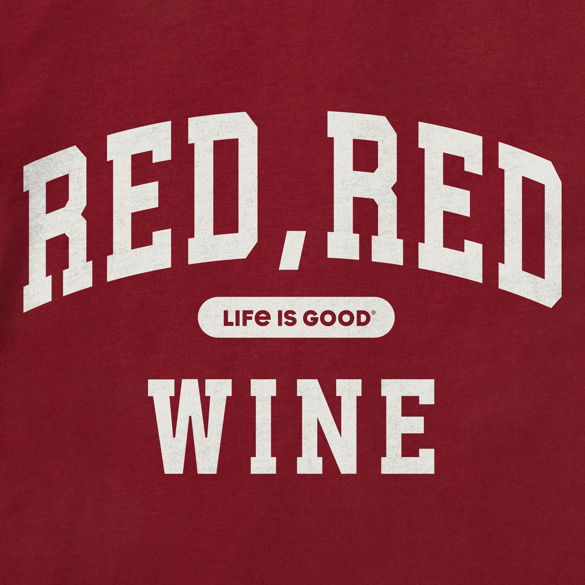 Men's Red Wine Arch Short Sleeve Crusher Tee product image 2