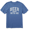 Men's Beer With Me Arch Short Sleeve Crusher Tee product image 1