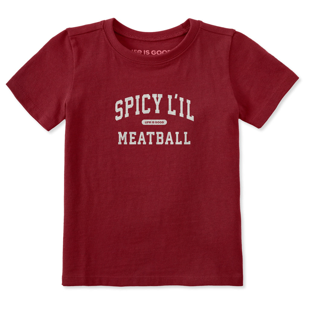 Toddler Spicy L'il Meatball Arch Short Sleeve Crusher Tee product image 3