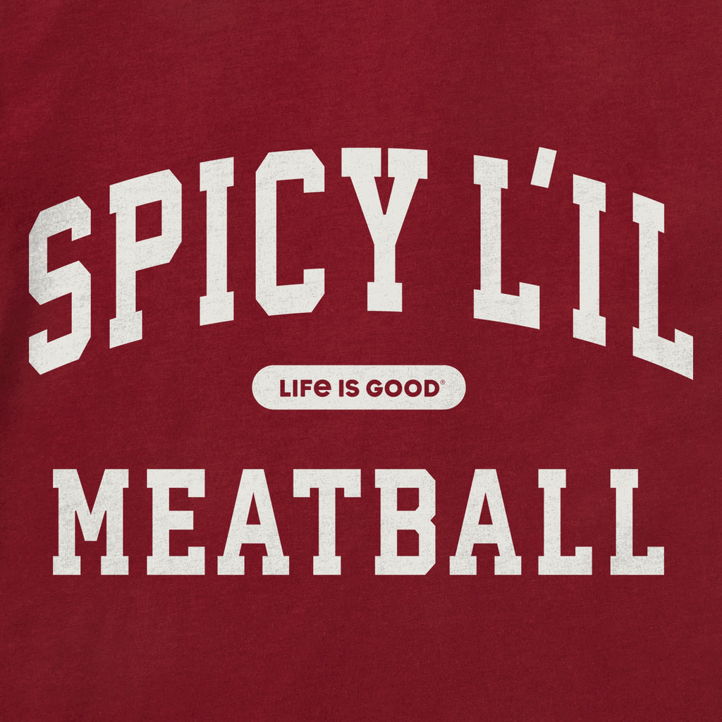 Toddler Spicy L'il Meatball Arch Short Sleeve Crusher Tee product image 4