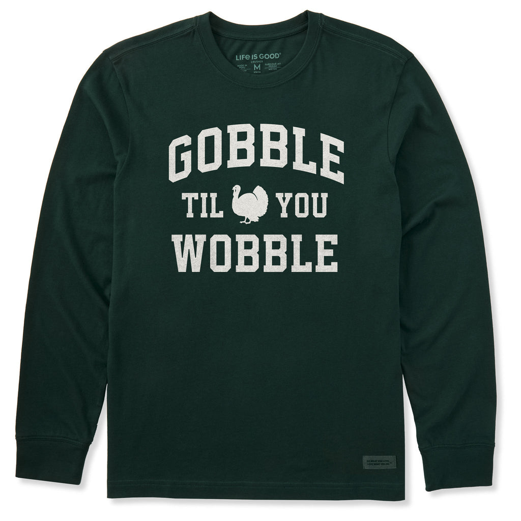 Men's Gobble til you Wobble Arch Long Sleeve Crusher Tee product image 1
