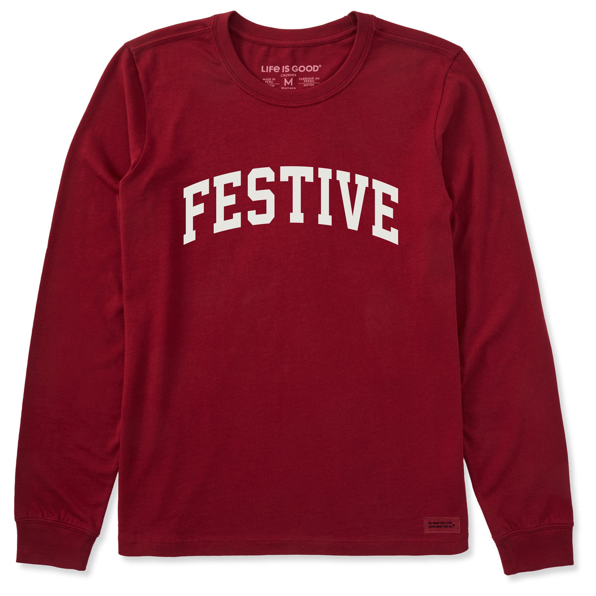 Women's Festive Arch Long Sleeve Crusher Tee product image 1