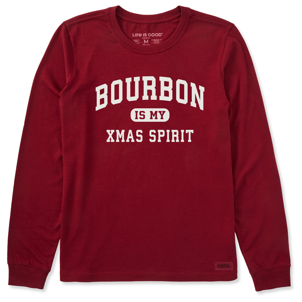 Women's Bourbon Xmas Spirit Arch Long Sleeve Crusher Tee product image 1