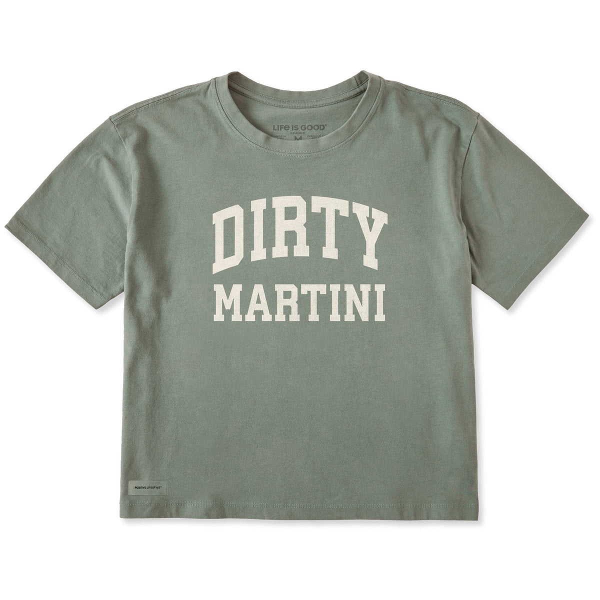 Women's Dirty Martini Arch Short Sleeve Crusher Boxy Tee product image 1