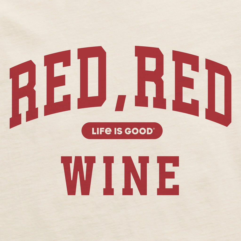 Women's Red Wine Arch Short Sleeve Crusher Boxy Tee product image 2