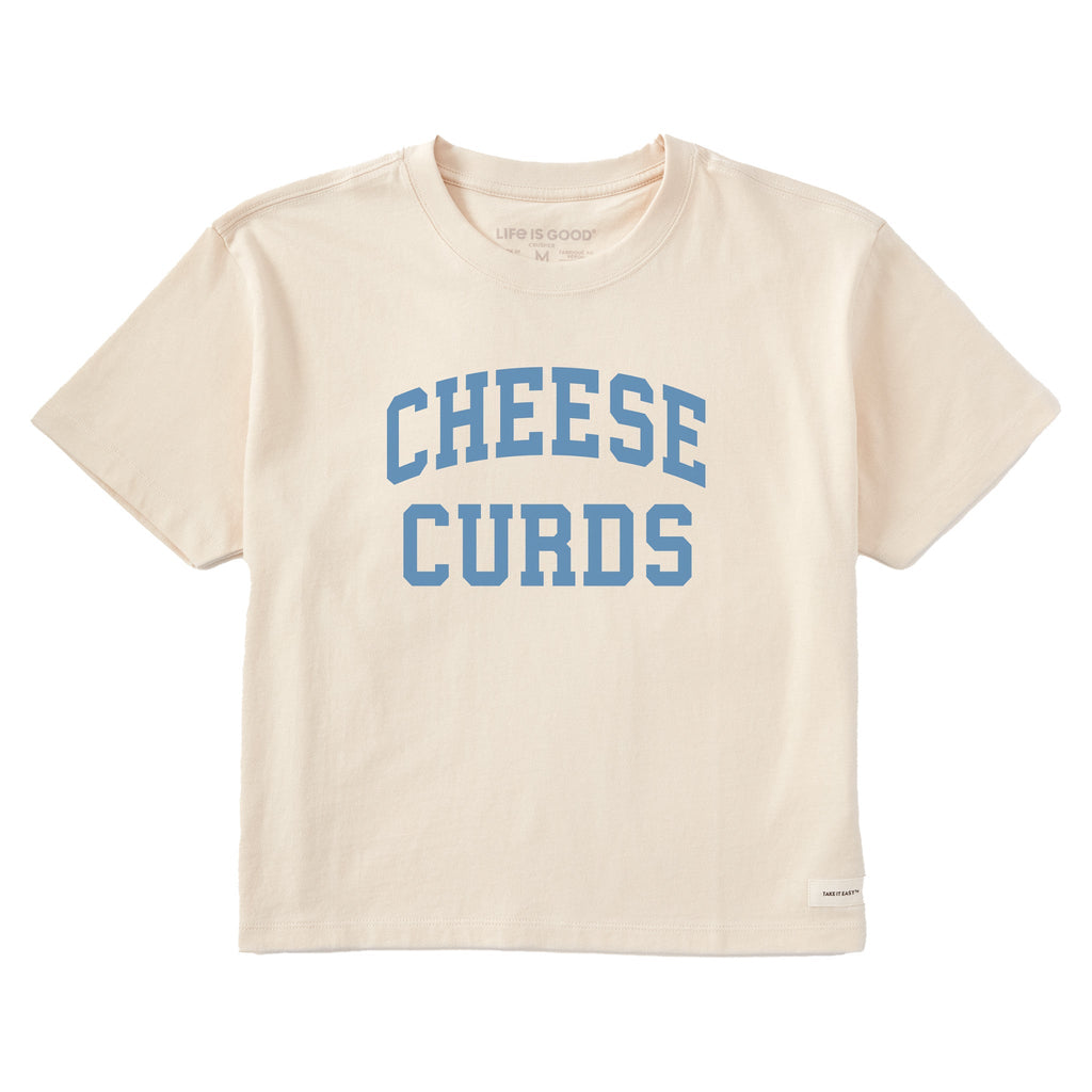 Women's Cheese Curds Arch Short Sleeve Crusher Boxy Tee product image 1