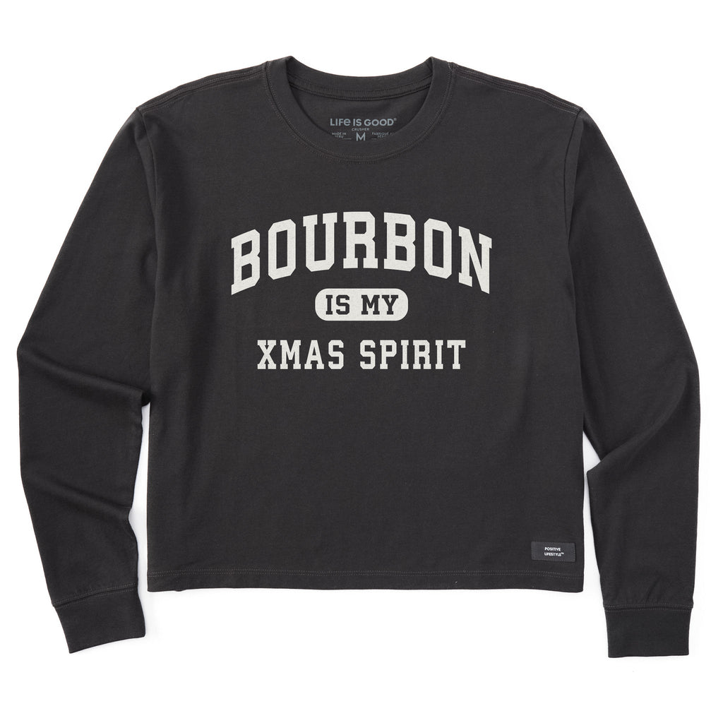 Women's Bourbon Xmas Spirit Arch Long Sleeve Crusher Boxy product image 1