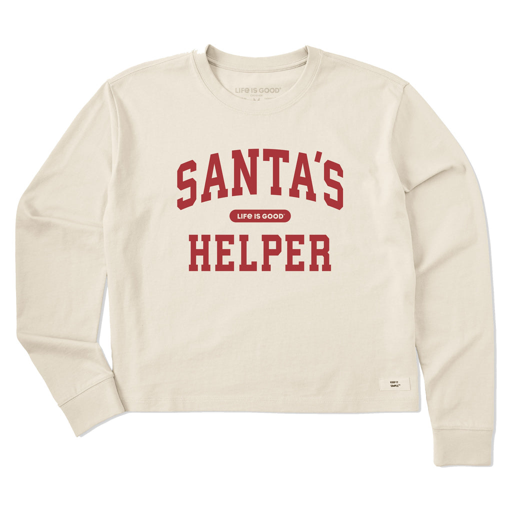 Women's Santa's Helper Arch Long Sleeve Crusher Boxy Tee product image 1