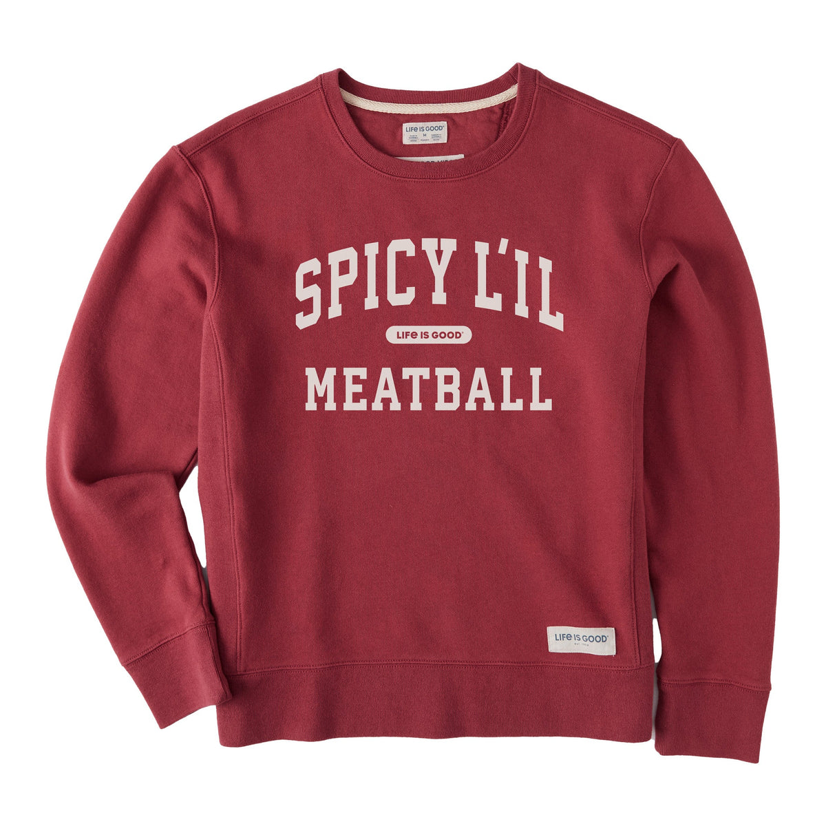 Women's Spicy L'il Meatball Arch Simply True Fleece Crew product image 1