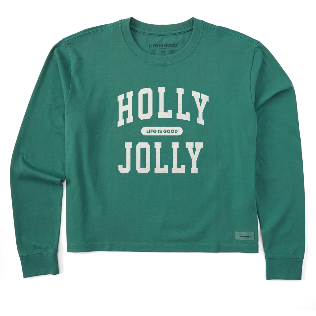 Women's Holly Jolly Arch Long Sleeve Crusher Boxy Tee product image 1