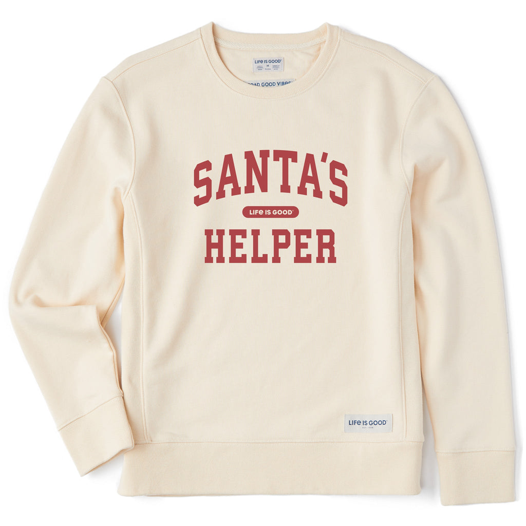 Women's Santa's Helper Arch Simply True Fleece Crew