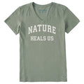 Women's Nature Heals Us Arch Short Sleeve Crusher Vee product image 1