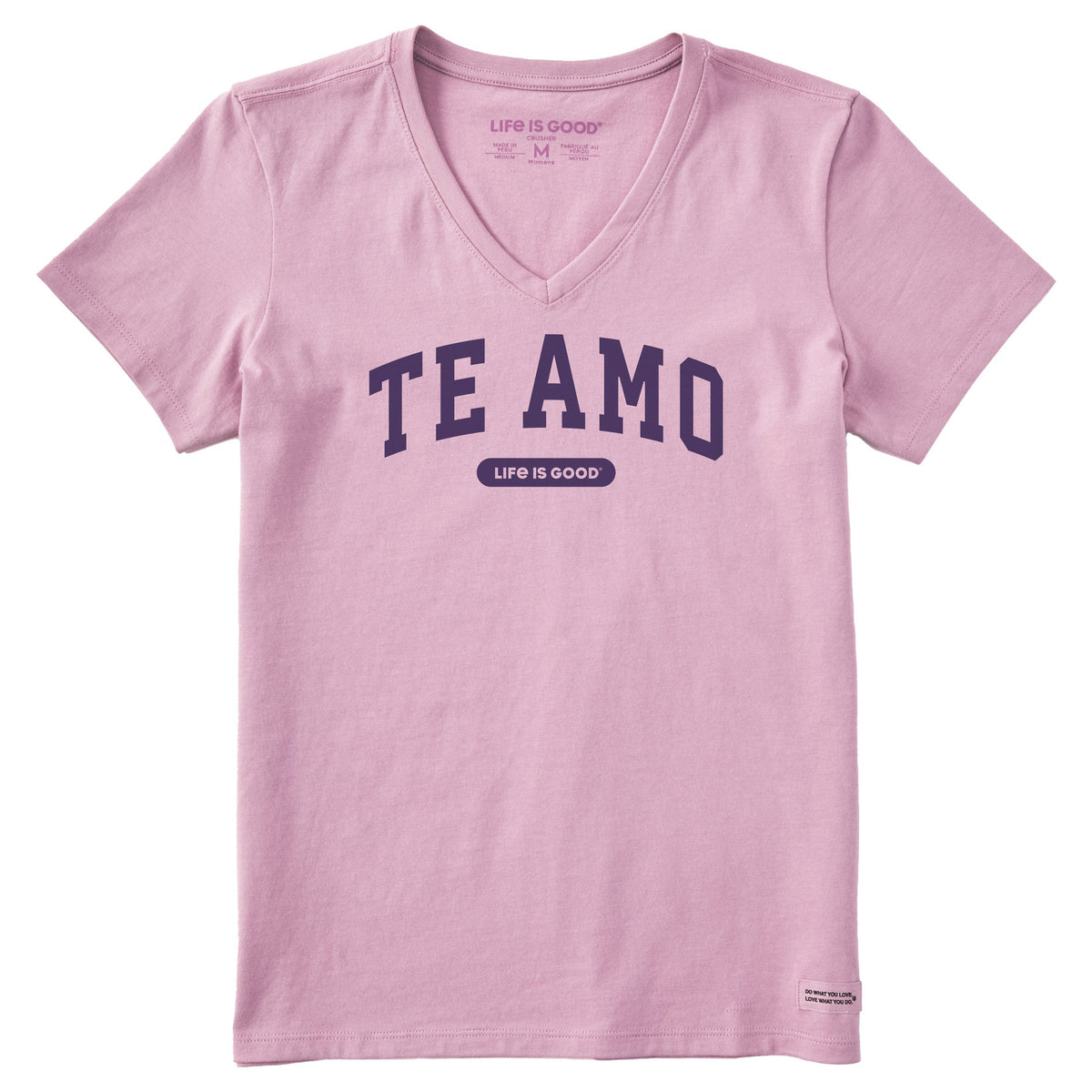 Women's Te Amo Arch Short Sleeve Crusher Vee product image 1