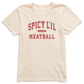 Women's Spicy L'il Meatball Arch Short Sleeve Crusher Tee product image 1
