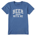 Women's Beer With Me Arch Short Sleeve Crusher Tee product image 1