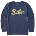 Kids Butter Script Long Sleeve Crusher Tee product image 1