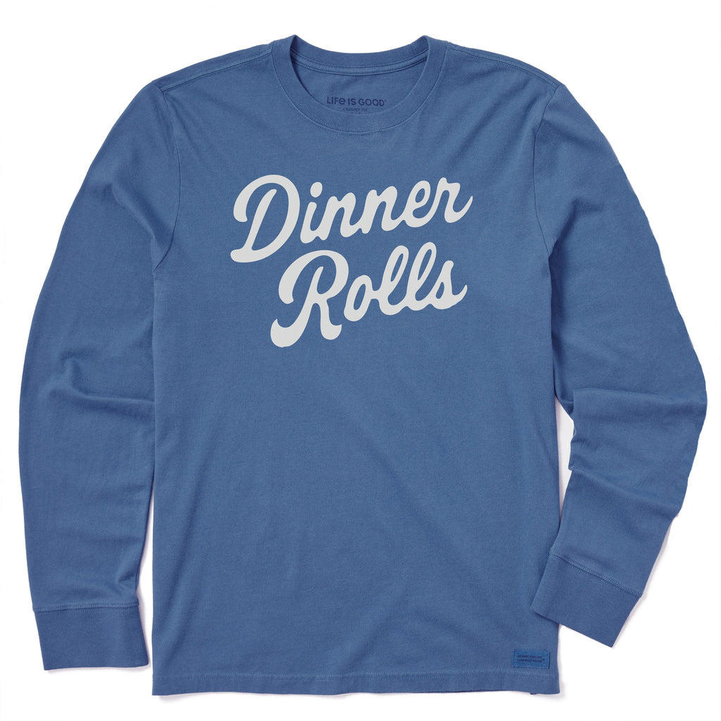 Men's Dinner Rolls Script Long Sleeve Crusher Tee product image 1