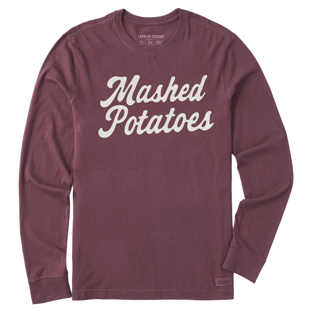Men's Mashed Potatoes Script Long Sleeve Crusher Tee product image 1