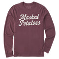Men's Mashed Potatoes Script Long Sleeve Crusher Tee product image 1