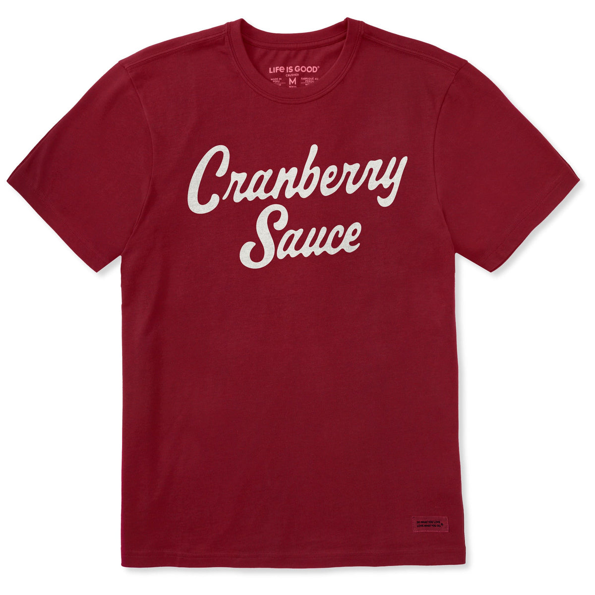 Men's Cranberry Sauce Script Short Sleeve Crusher Tee product image 1