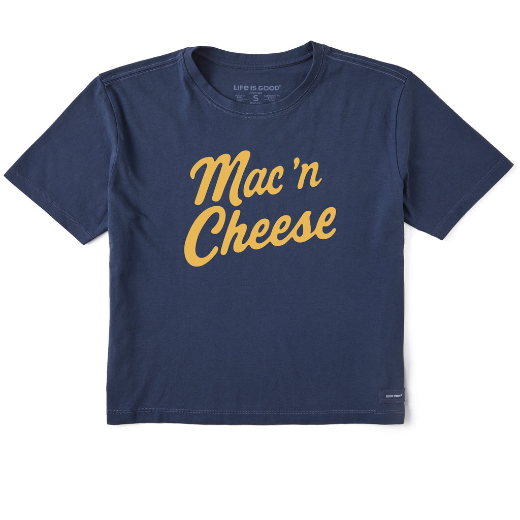Women's Mac 'n Cheese Script Short Sleeve Crusher Boxy Tee product image 1