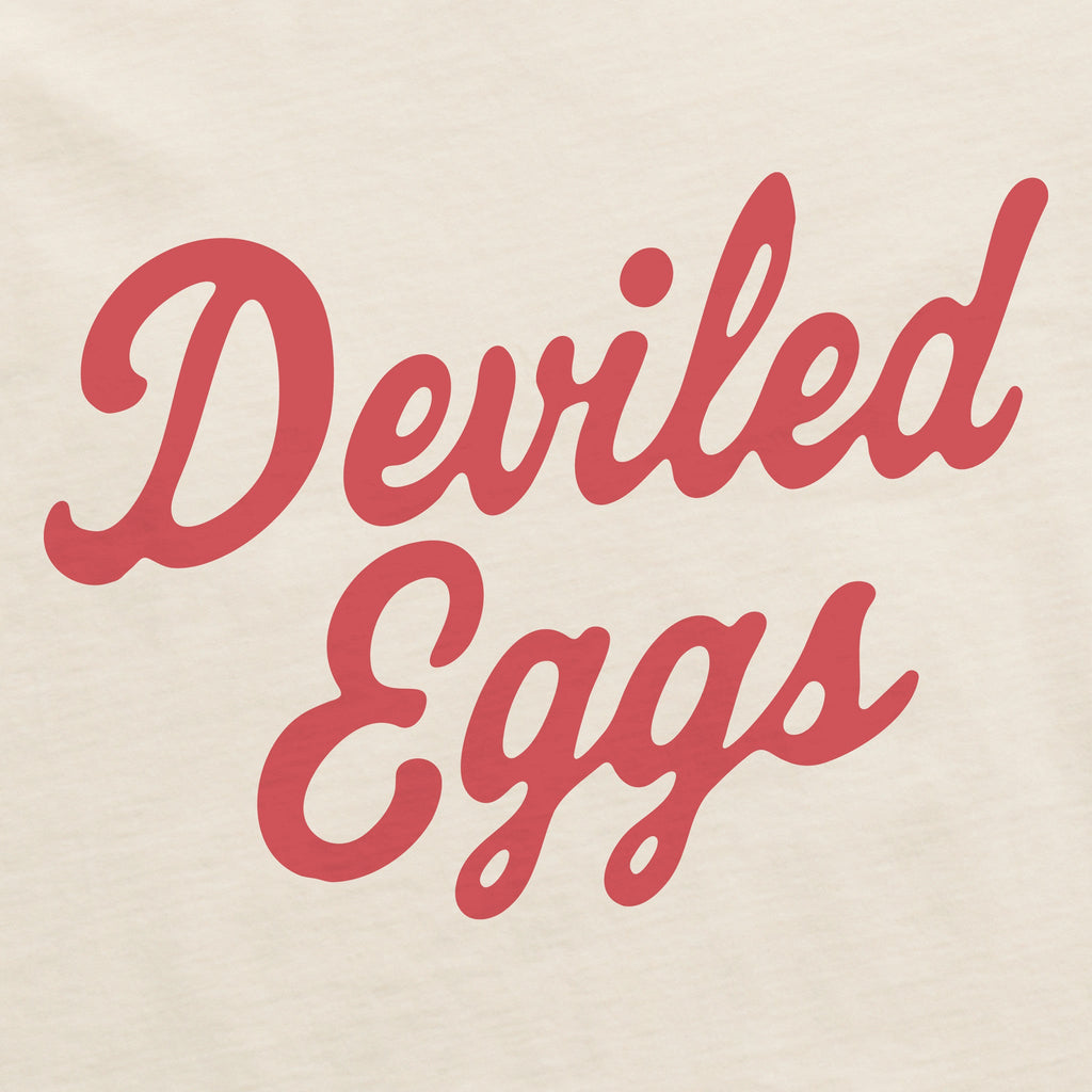 Women's Deviled Eggs Script Short Sleeve Crusher Boxy Tee product image 2
