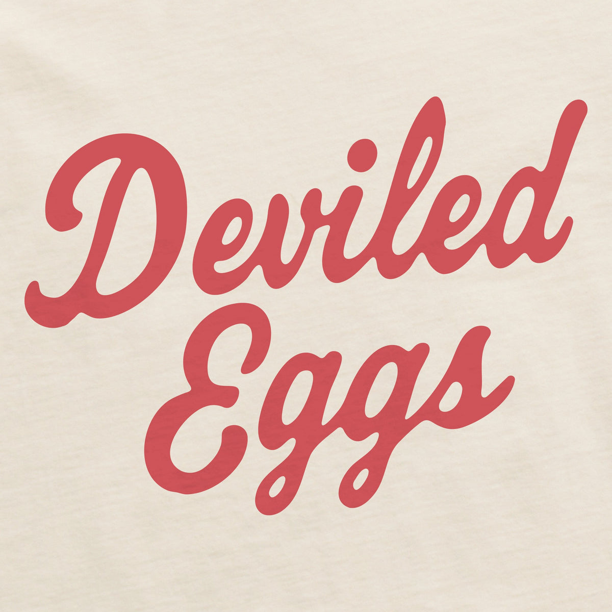Women's Deviled Eggs Script Short Sleeve Crusher Boxy Tee product image 2