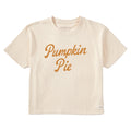 Women's Pumpkin Pie Script Short Sleeve Crusher Boxy Tee product image 1